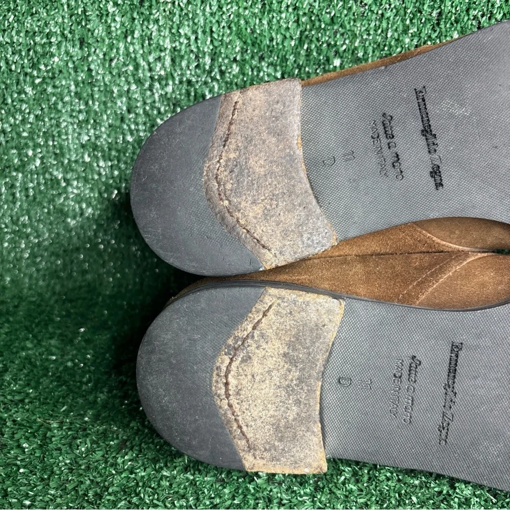 Ermenegildo Zegna Brown Suede Chukka Boots Size‎ US 11